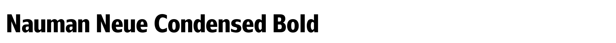 Nauman Neue Condensed Bold image